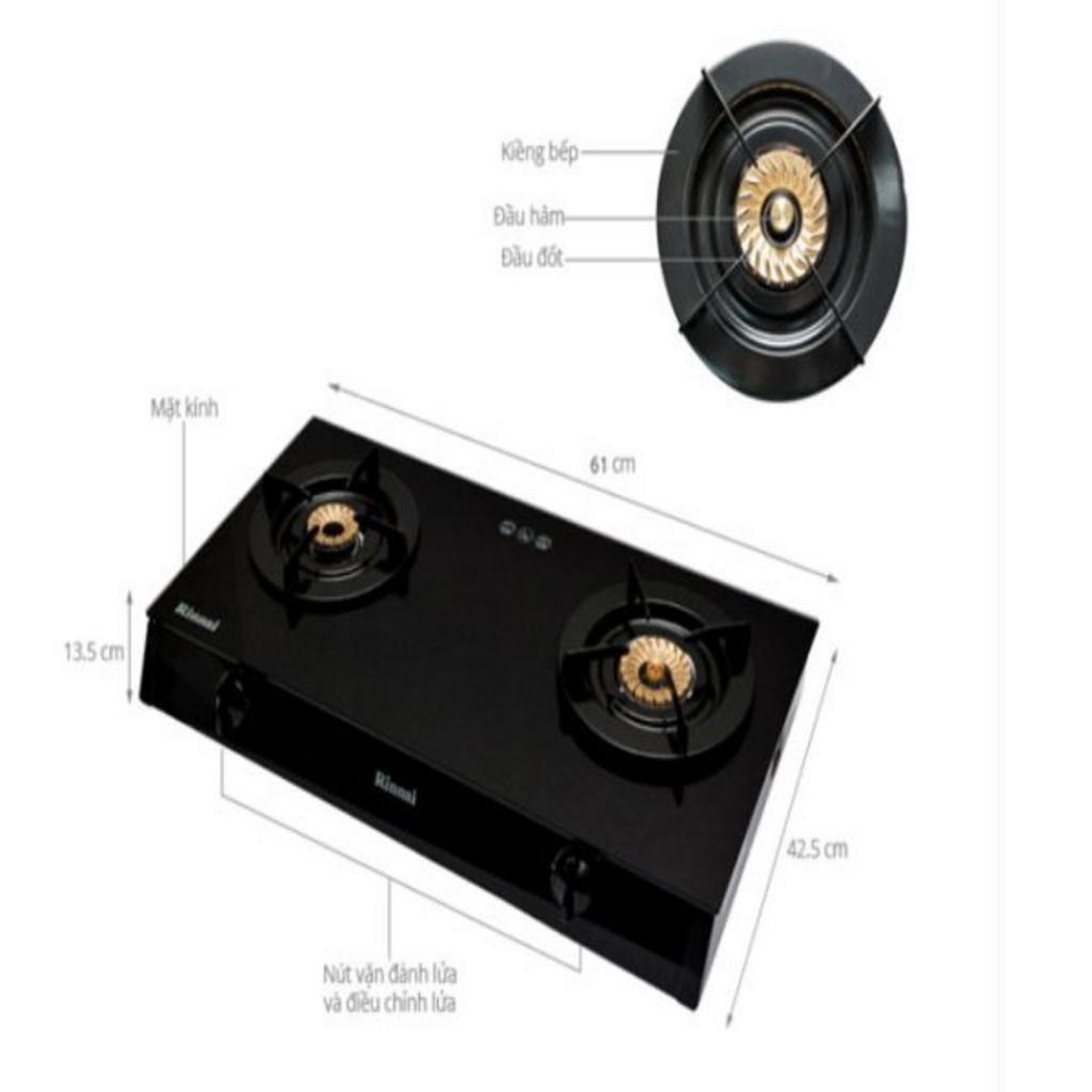 3. Ưu điểm nổi bật của Bếp ga Rinnai RV-6DOUBLE GLASS