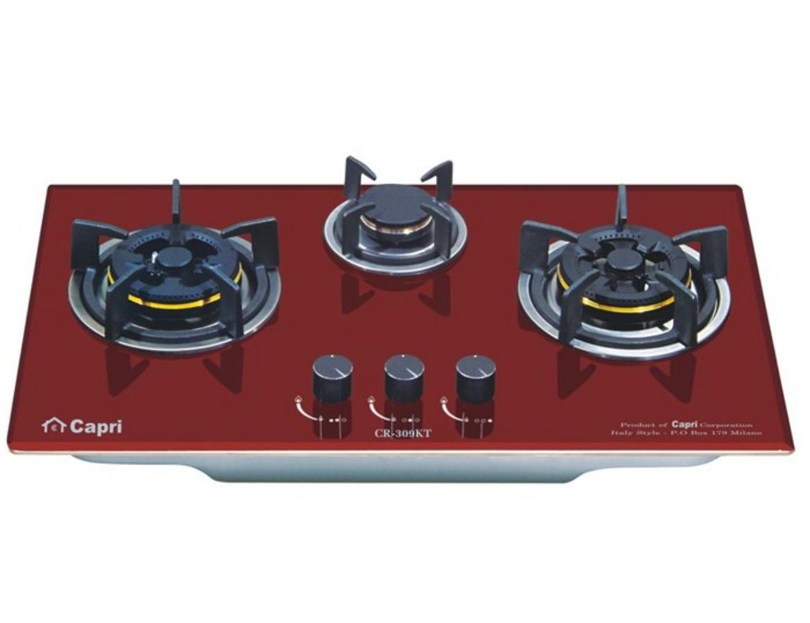 Giới thiệu sản phẩm Bếp Ga Âm Capri CR - 309KT Đỏ