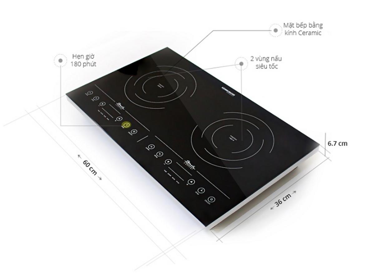 1. Giới thiệu tổng quan về Bếp từ kết hợp hồng ngoại Rommelsbacher CT 3410 IN