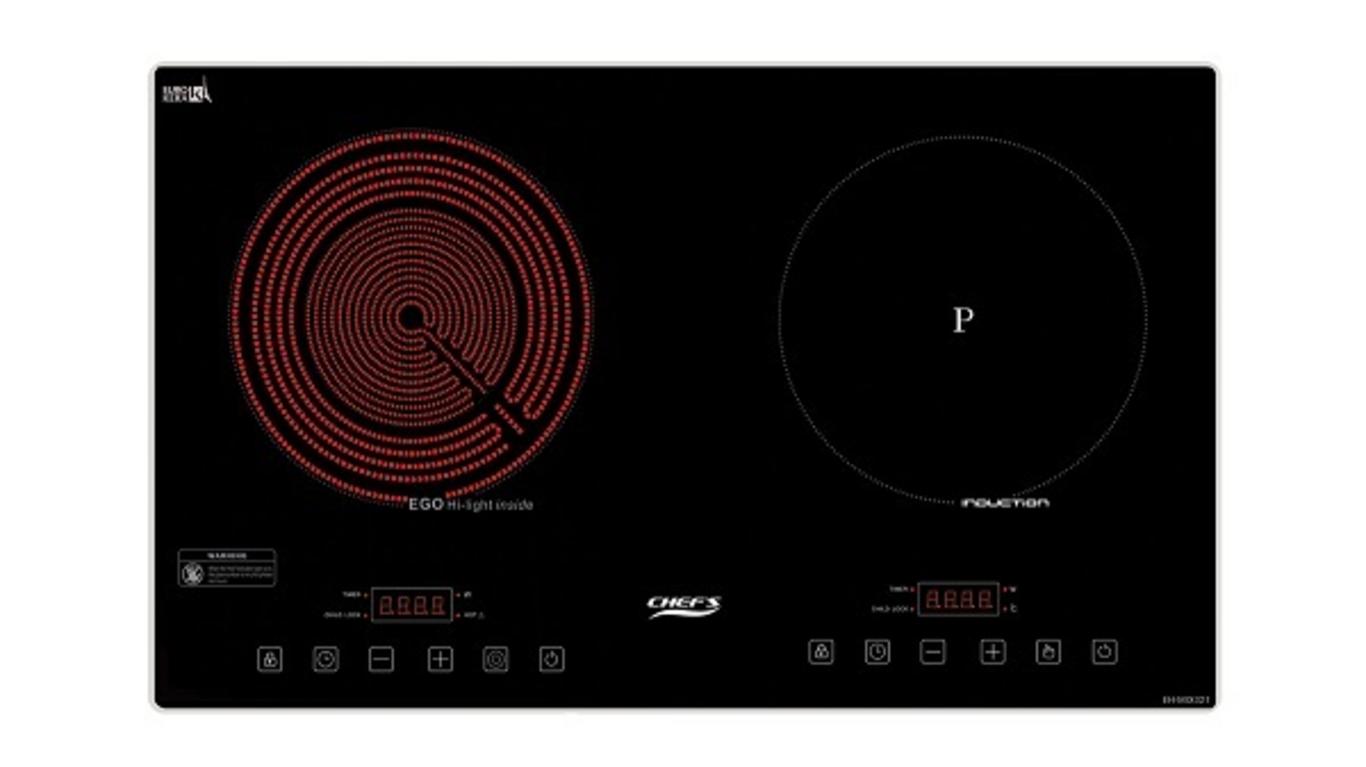Tổng quan sản phẩm Bếp từ kết hợp hồng ngoại Chefs EH-MIX321 2 vùng nấu