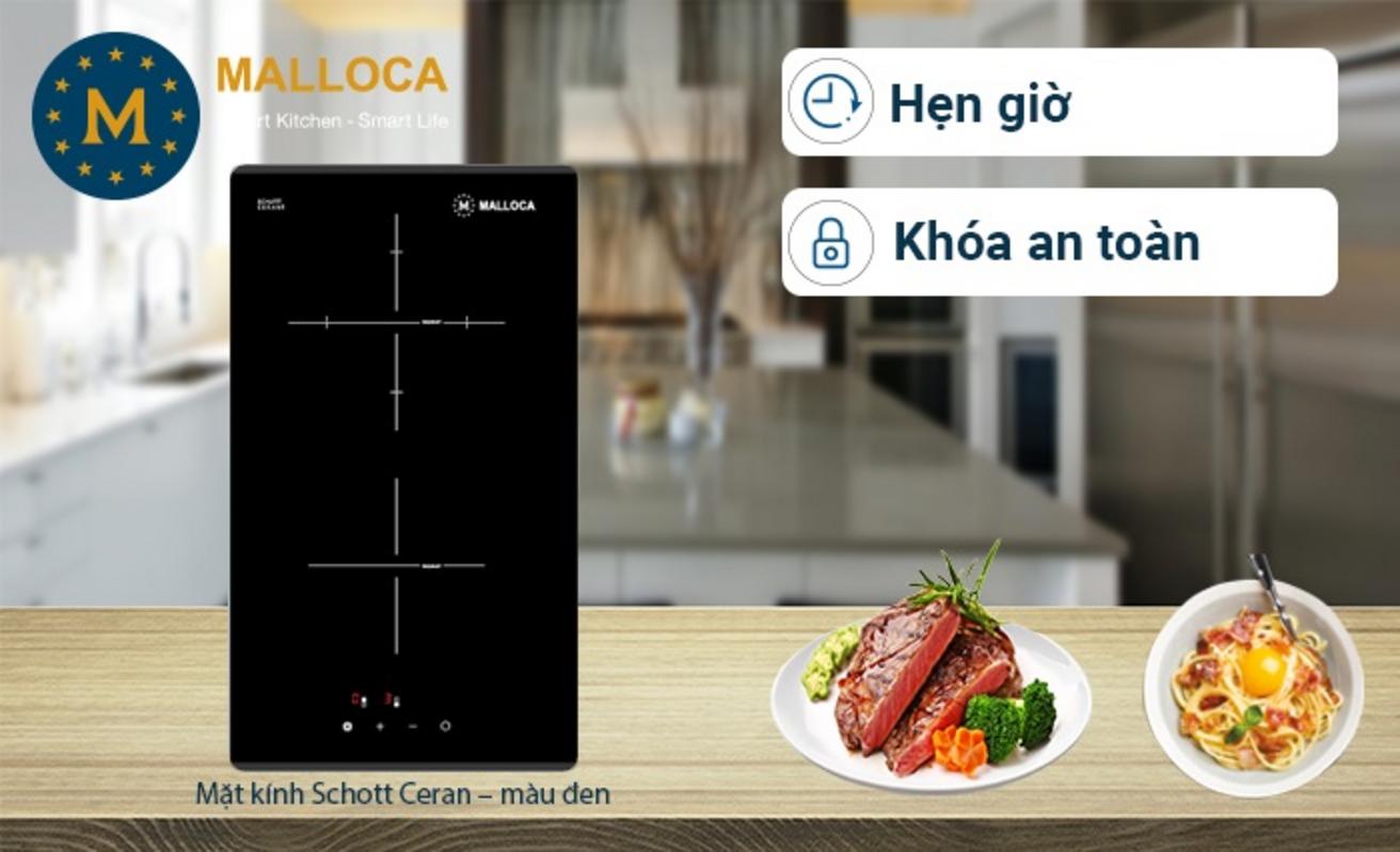 3. Ưu điểm nổi bật của Bếp điện Domino kính âm 2 điện Malloca MDR 302
