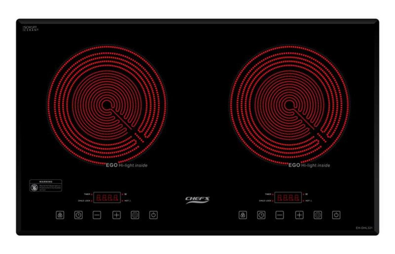 1. Tổng quan về Bếp hồng ngoại đôi Chefs EH-DHL321 lắp âm
