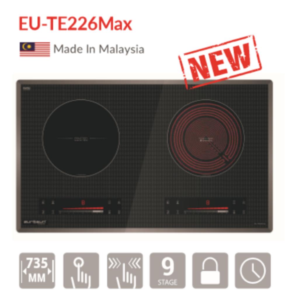 Ưu điểm nổi bật của Bếp từ kết hợp hồng ngoại 2 vùng nấu Eurosun EU-TE226Max