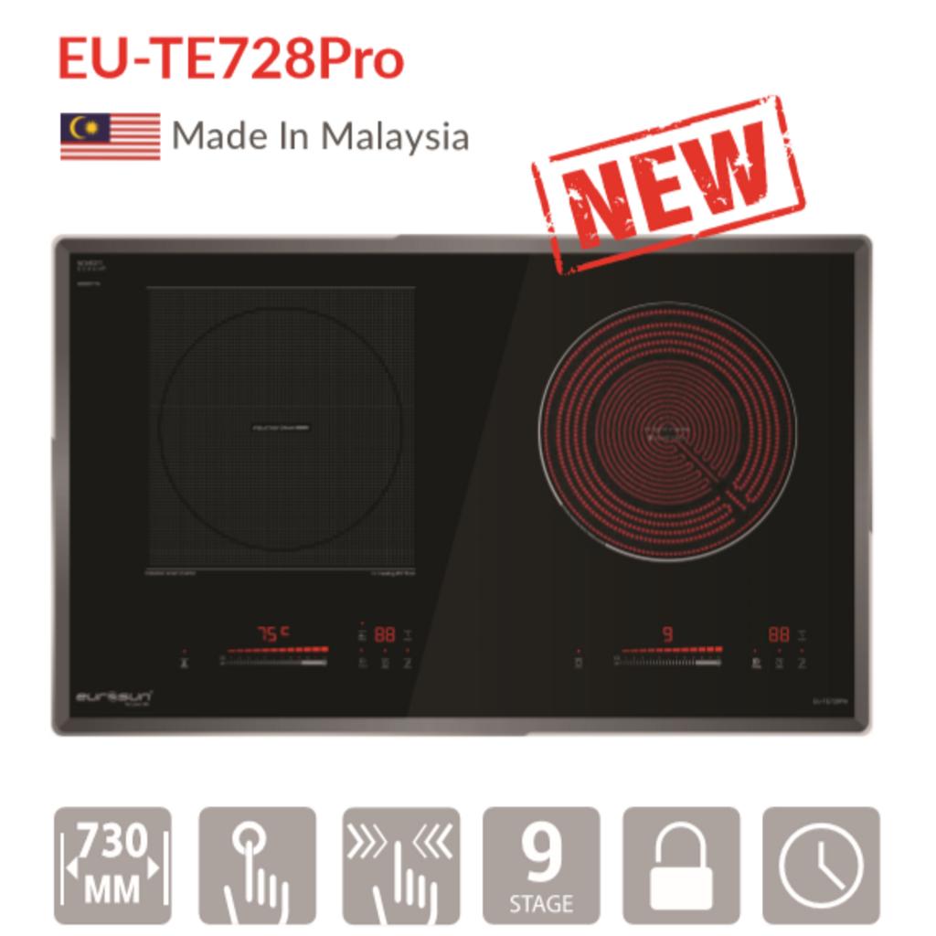 Ưu điểm nổi bật của Bếp từ kết hợp hồng ngoại 2 vùng nấu Eurosun EU-TE728Pro
