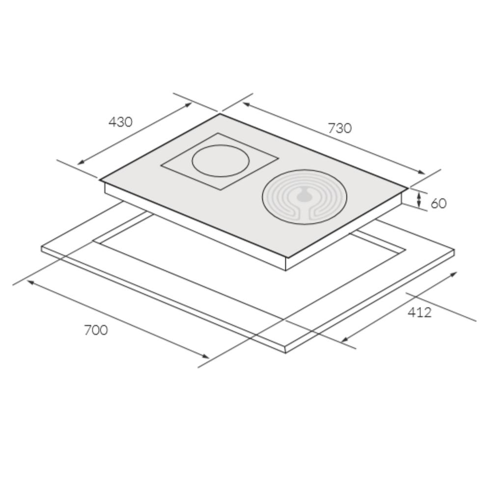 Thông số kỹ thuật của Bếp từ kết hợp hồng ngoại 2 vùng nấu Eurosun EU-TE728Pro