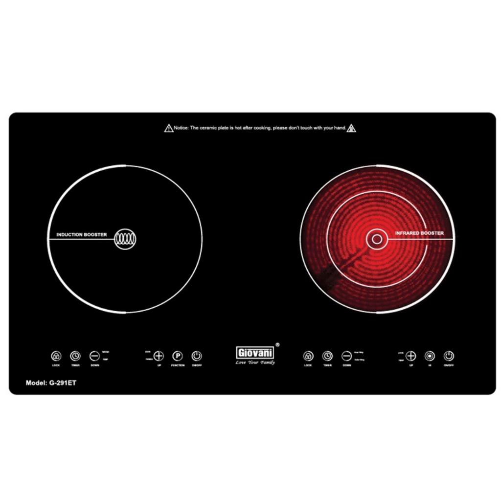 1. Tổng quan về Bếp từ kết hợp hồng ngoại đôi Giovani G-291 ET