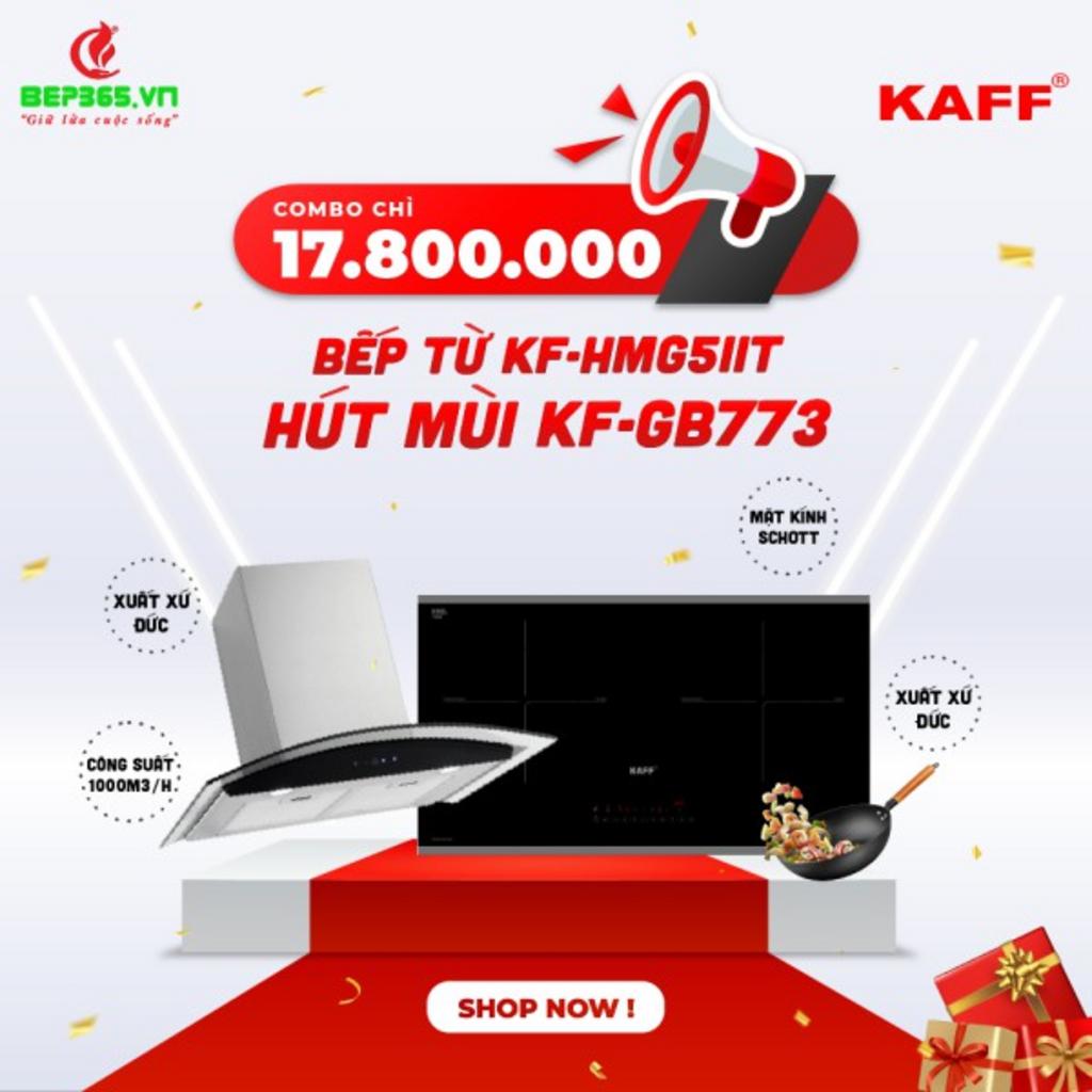 Tổng quan về Bếp từ kết hợp hồng ngoại đôi Kaff KF-HMG5II