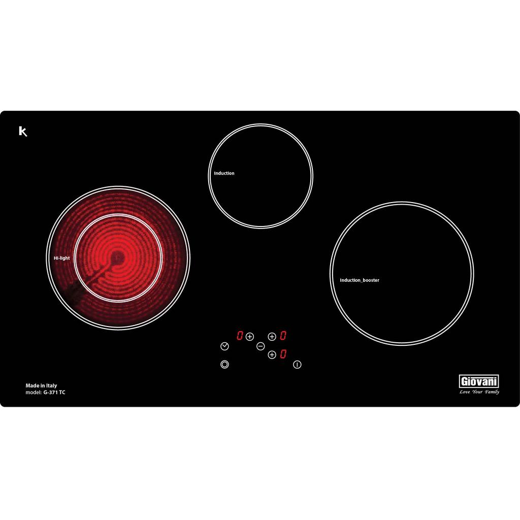 Tổng quan về bếp từ kết hợp hồng ngoại Giovani G 371 TC