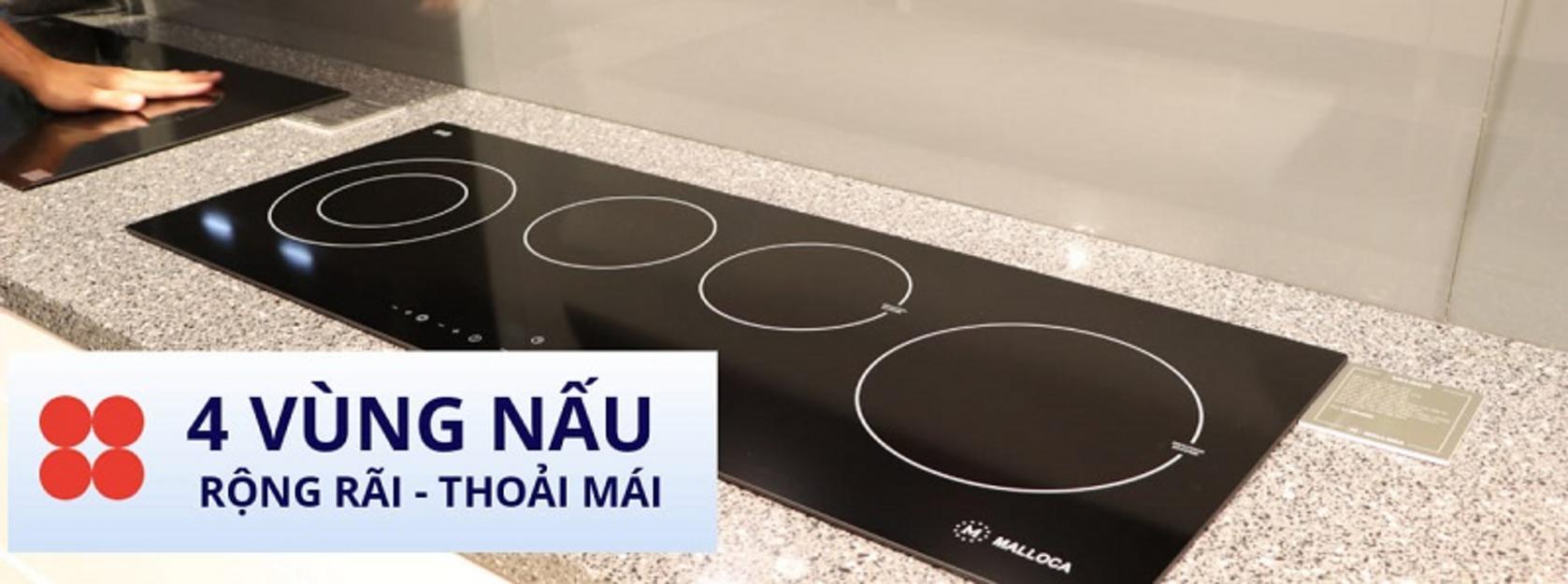 Thiết kế sang trọng, mặt kính Eurokera chất lượng cao