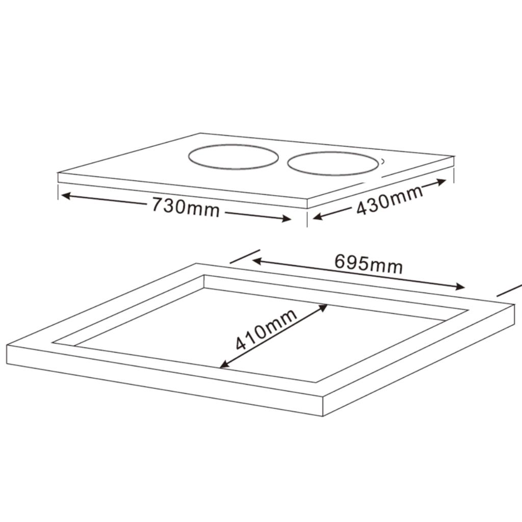 3.1. Thiết kế sang trọng với mặt kính Schott Ceran cao cấp
