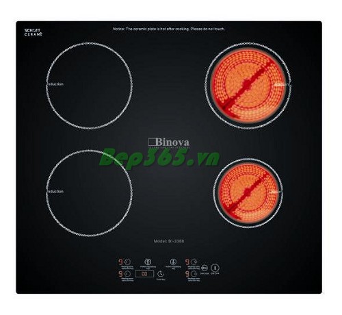 Bếp hỗn hợp điện từ BINOVA BI-3388