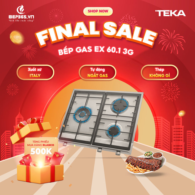 Bếp gas Teka EX/60.1 3G AI AL DR CI 40212021
