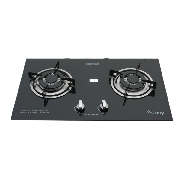 Bếp gas âm 2 lò Canzy CZ 27MI Đen