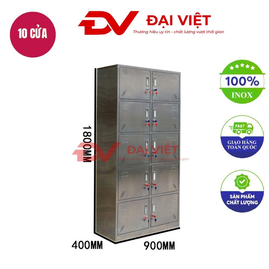 Tủ hồ sơ inox 10 cửa 900x400x1800mm