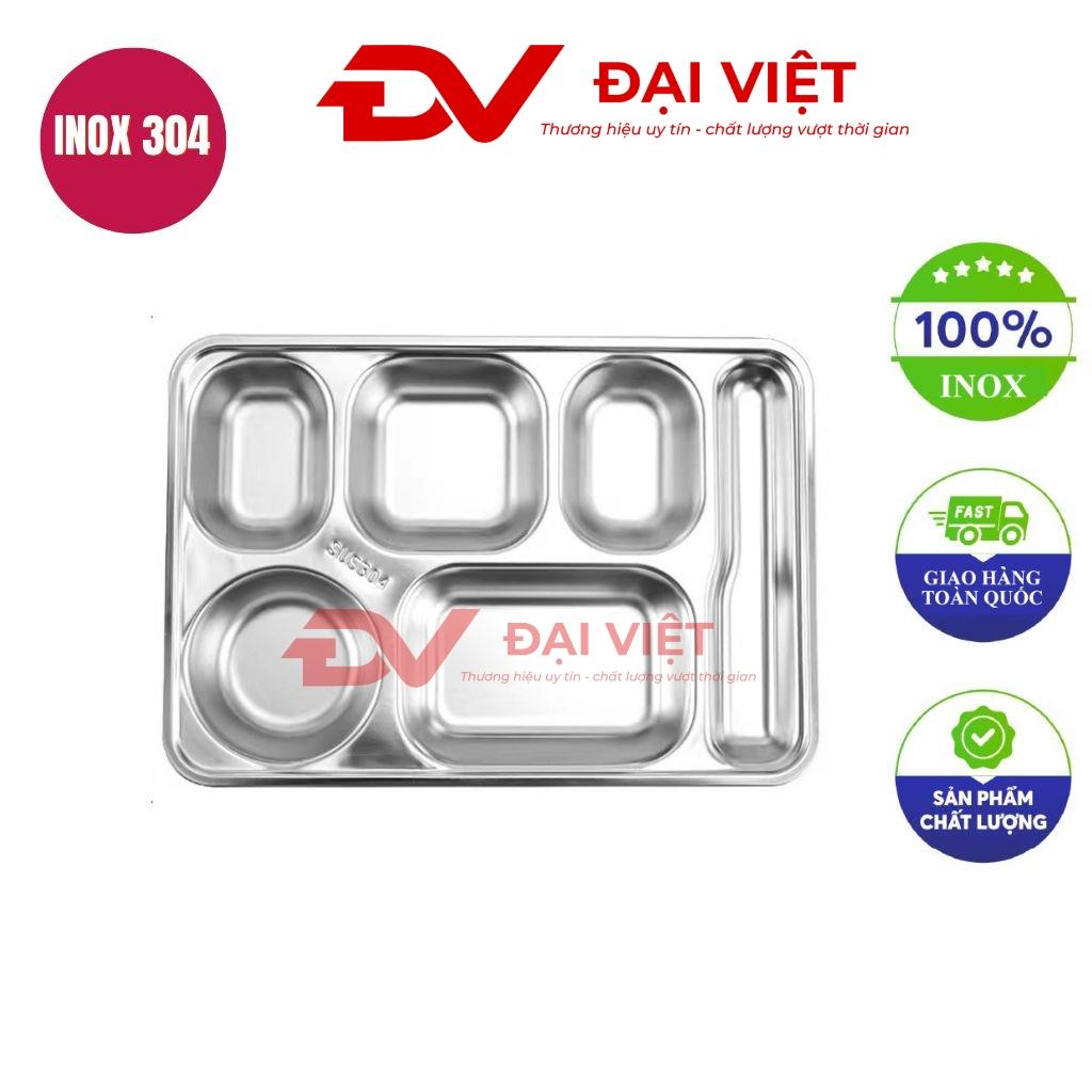 Khay cơm inox 6 ngăn