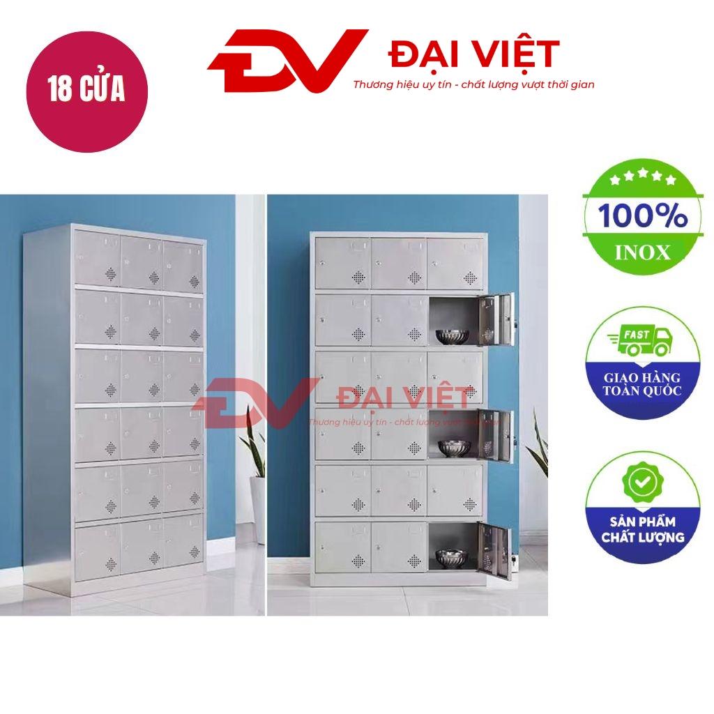 Tủ quần áo inox 18 cửa 1800x350x900mm