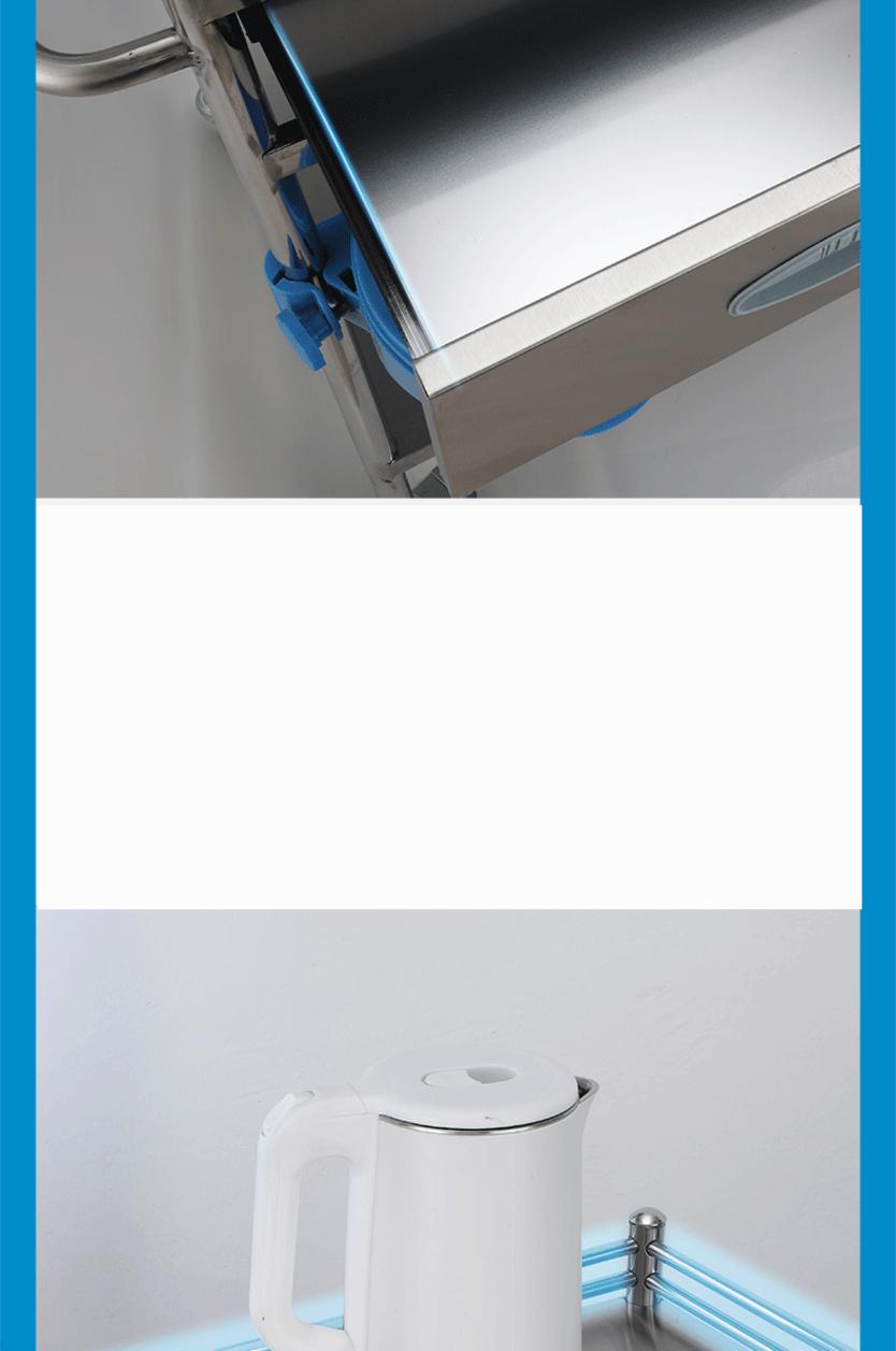 Thông số kỹ thuật của xe đẩy y tế 2 tầng 500x400x860mm