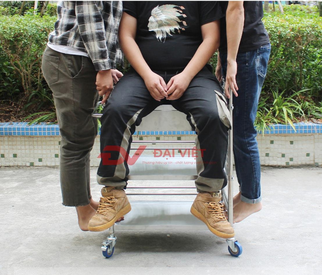 Thông số kỹ thuật xe đẩy y tế 2 tầng kèm ngăn kéo