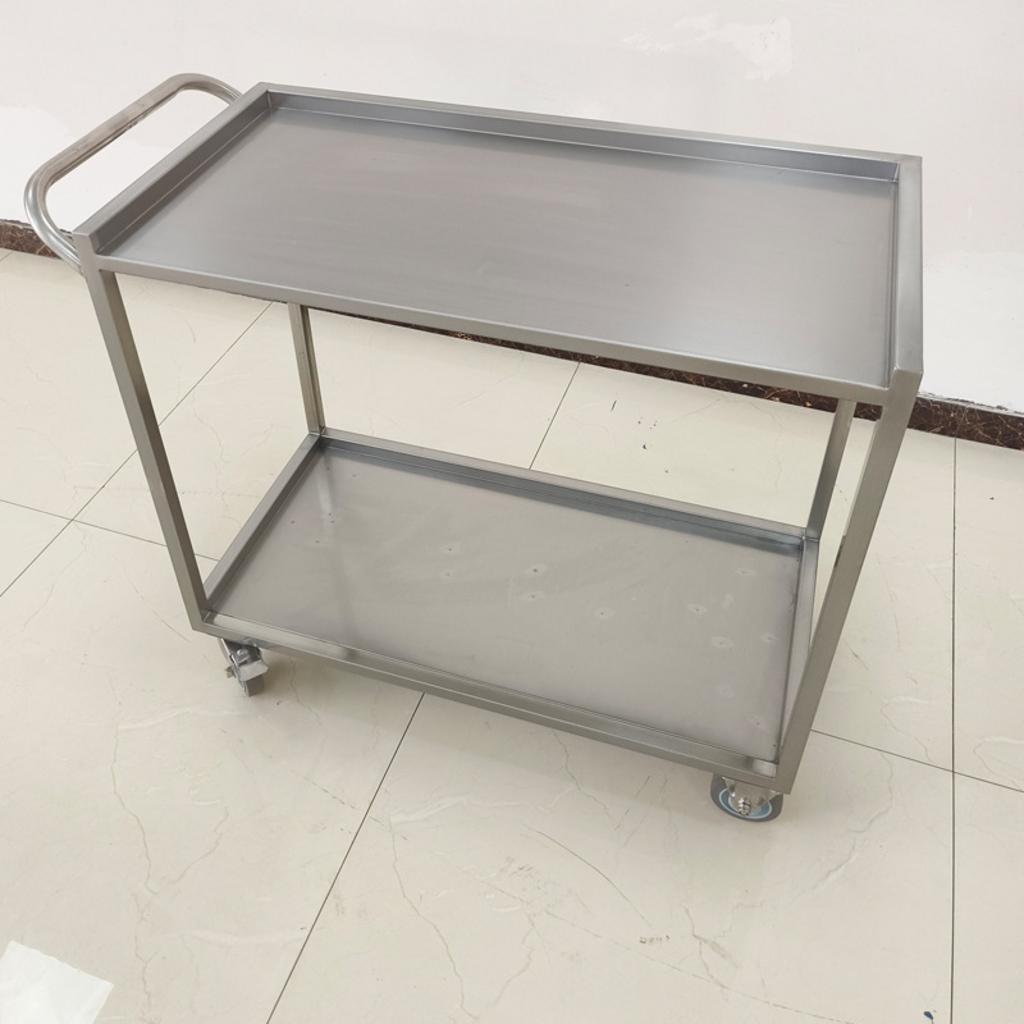 Thông số kỹ thuật của xe đẩy inox 2 tầng 800x600x800mm