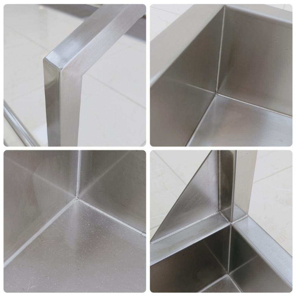 Ảnh minh họa các ưu điểm xe đẩy inox 1 tầng 995x590x850mm trong thực tế