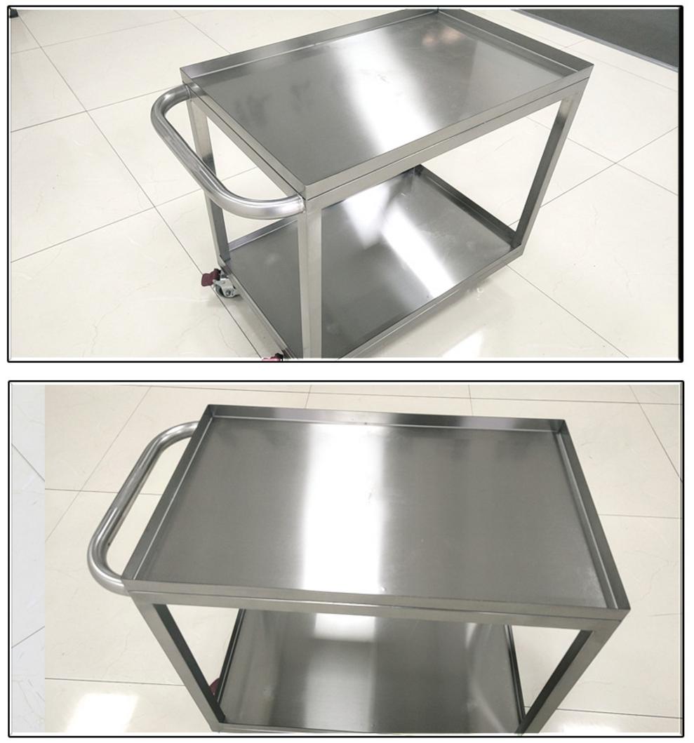 Ưu điểm nổi bật của xe đẩy inox 2 tầng 750x480x750mm