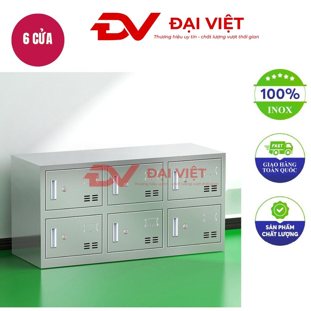 Tủ giày inox 6 ngăn 1000x300x450mm