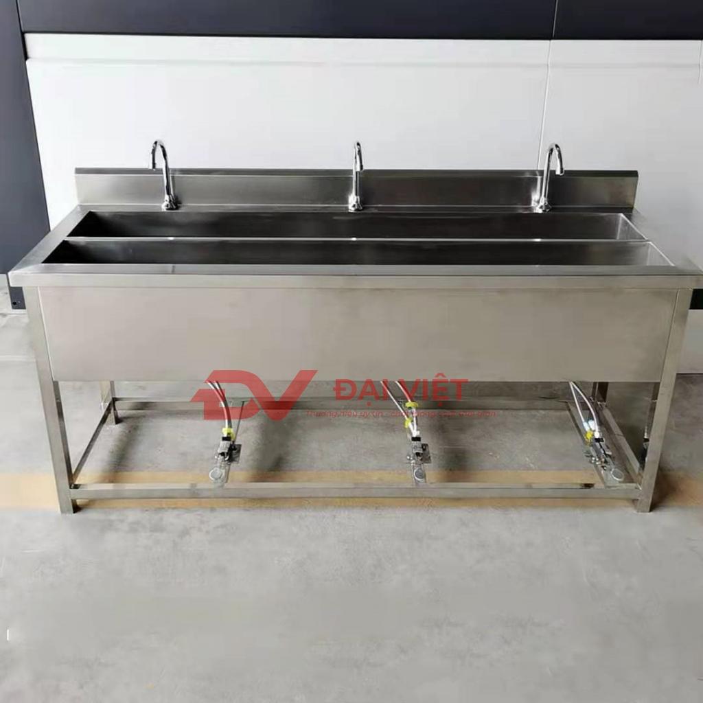 Bản vẽ kỹ thuật chi tiết chậu rửa tay ngoài trời 1800x600x800mm inox 304