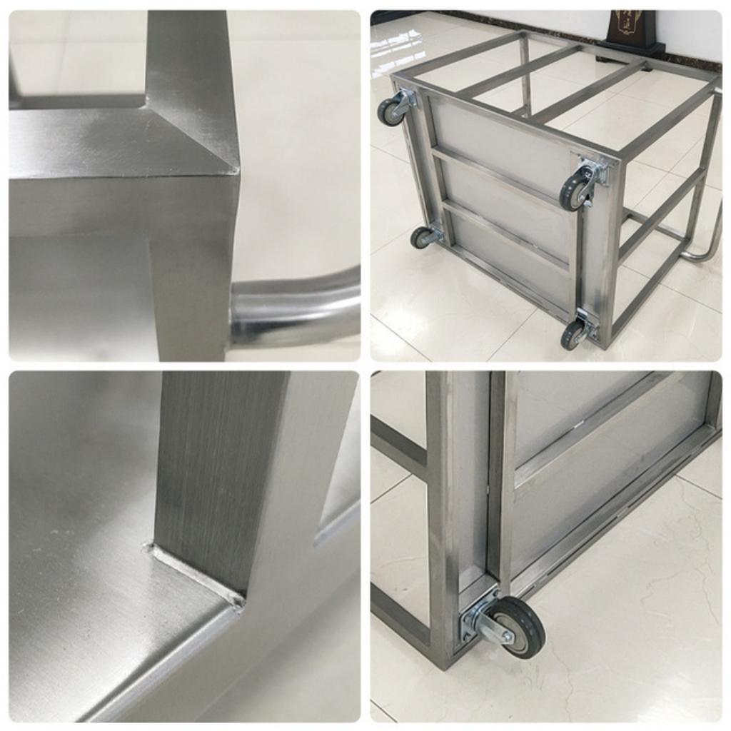 Bản vẽ kỹ thuật chi tiết xe đẩy hàng có lưới bảo vệ 100x800x850mm