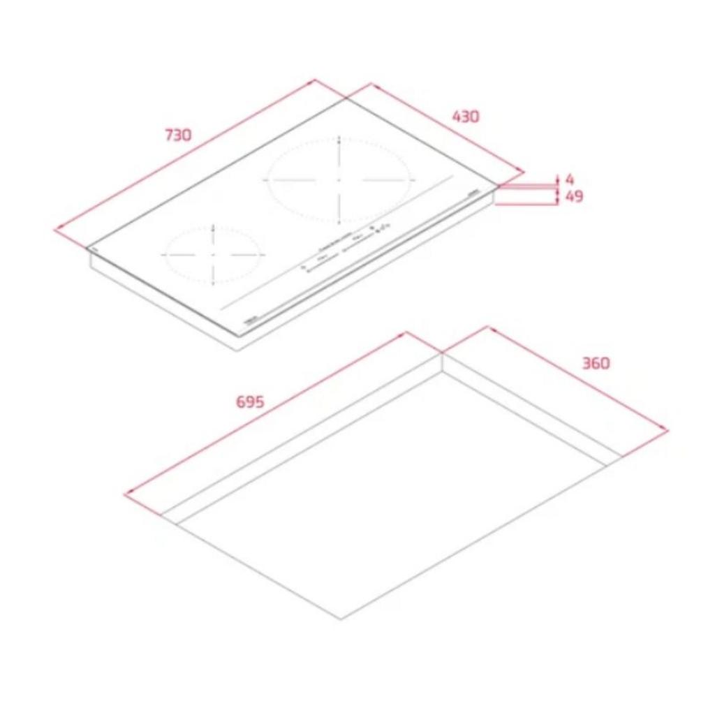 Ưu điểm nổi bật của Bếp từ 2 vùng nấu Teka TOTAL IZC 72610 MST BK 112500059