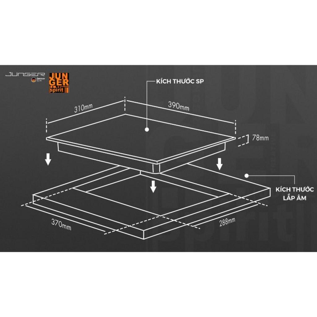 Bảng so sánh tính năng bếp hồng ngoại Junger IS-19 và đối thủ