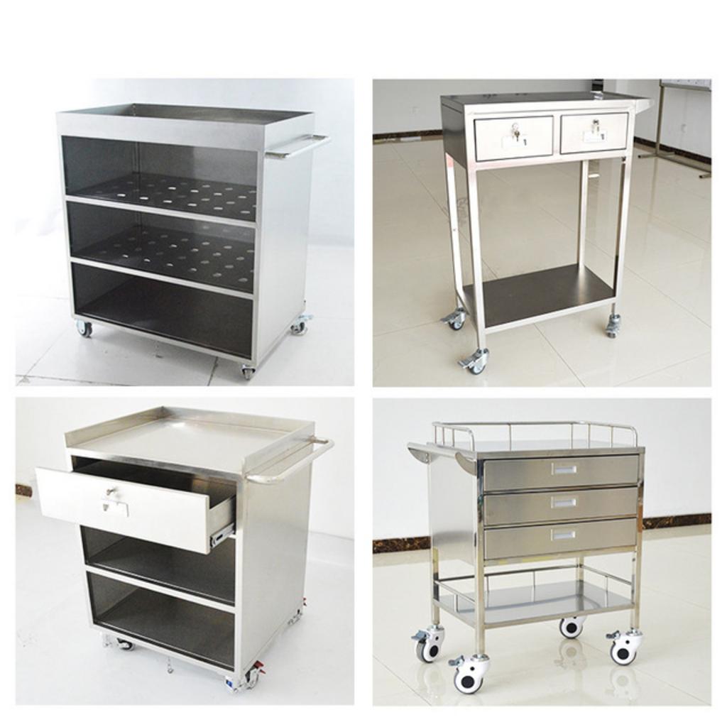 Thiết kế an toàn của tủ y tế inox 4 ngăn kéo