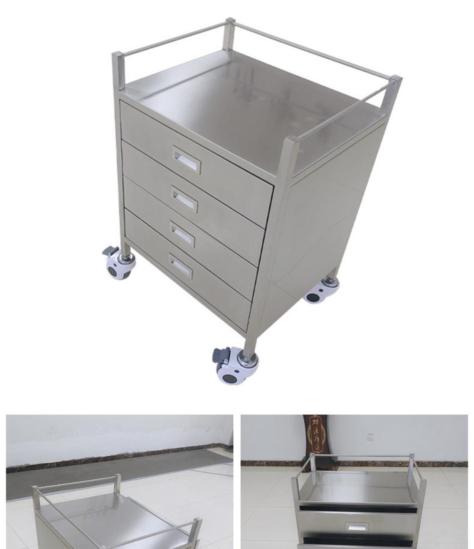 Bảng so sánh xe đẩy dụng cụ y tế giữa inox, sắt sơn tĩnh điện và nhựa