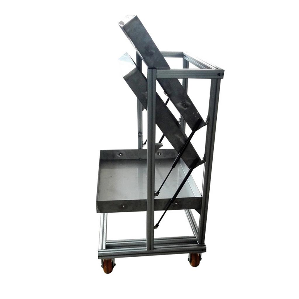 So sánh xe đẩy khay cơm inox 5 tầng