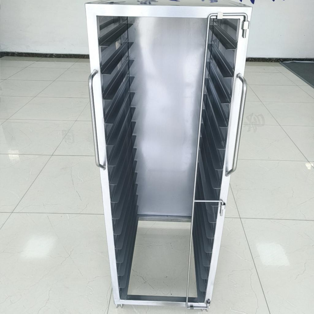 Thiết kế nhỏ gọn xe đẩy khay inox 15 tầng