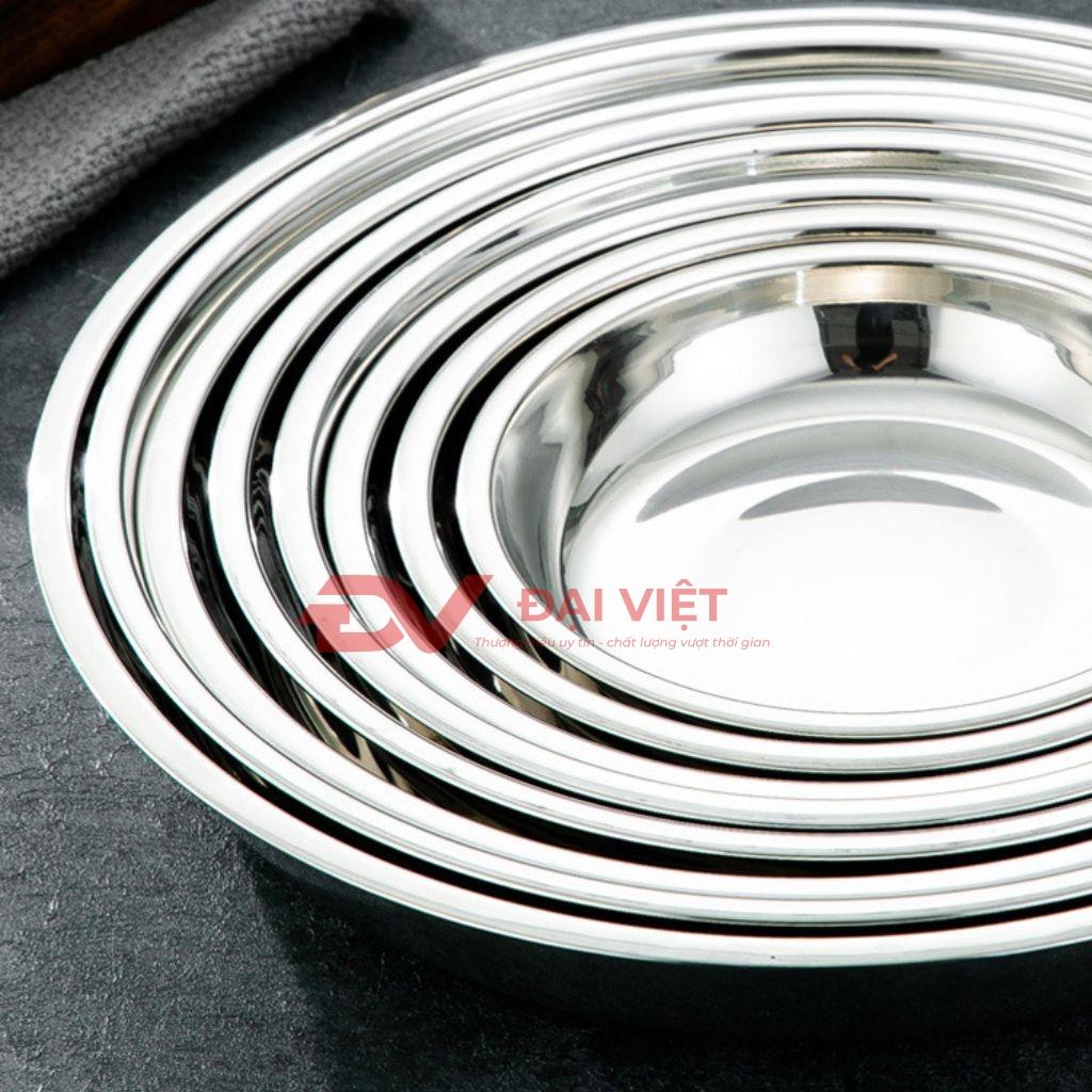 Bảng thông số kỹ thuật chi tiết thau inox tròn 40cm