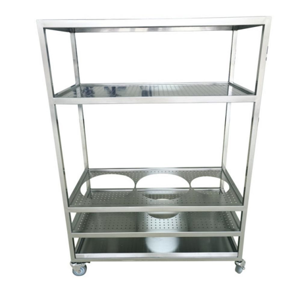 Bảng thông số kỹ thuật xe đẩy inox 5 tầng 3100x610x2000mm