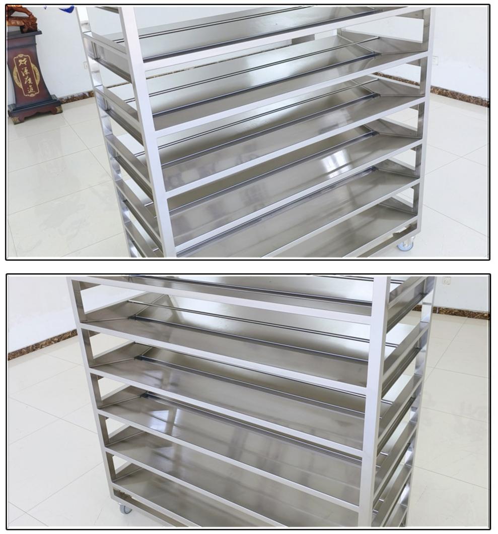 Thông số kỹ thuật xe đẩy inox 7 tầng