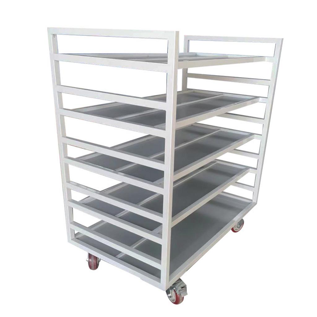 Thông số kỹ thuật xe đẩy khay cơm inox 5 tầng