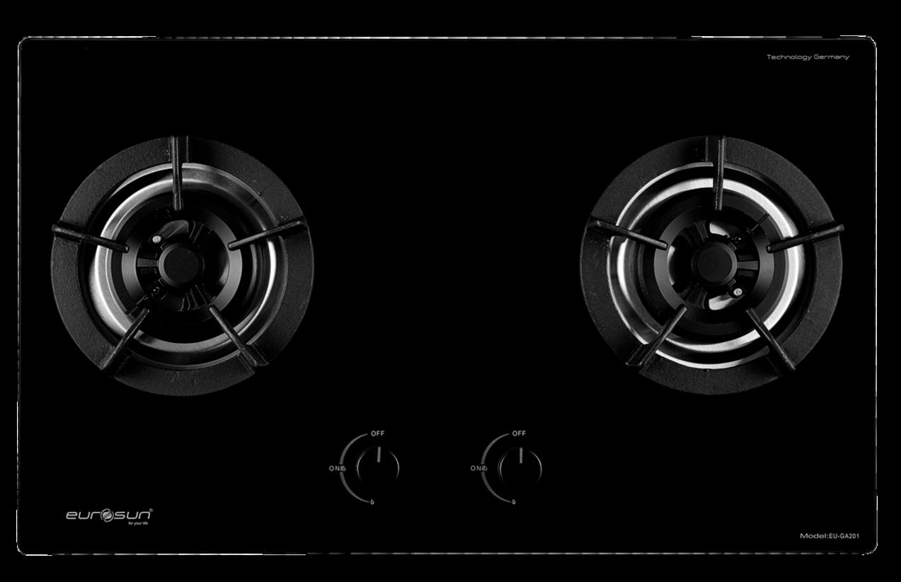 Bếp gas âm Eurosun EU GA201 với mặt kính