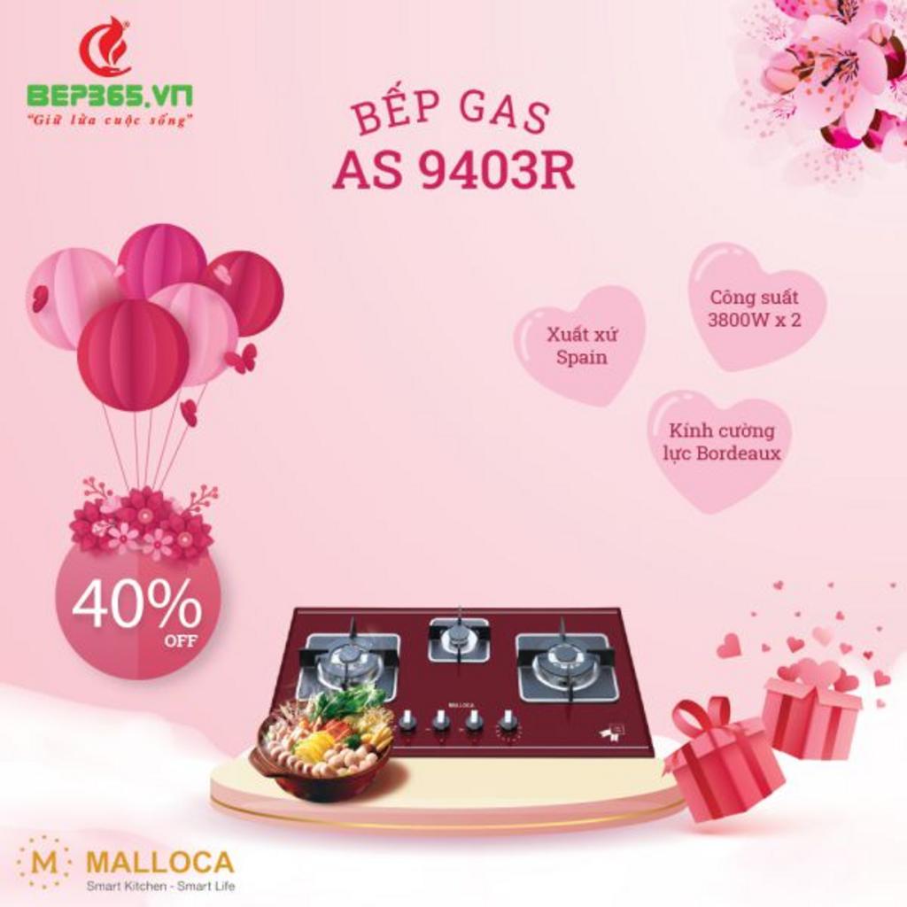 Tổng quan về sản phẩm Bếp gas Malloca AS 9403R