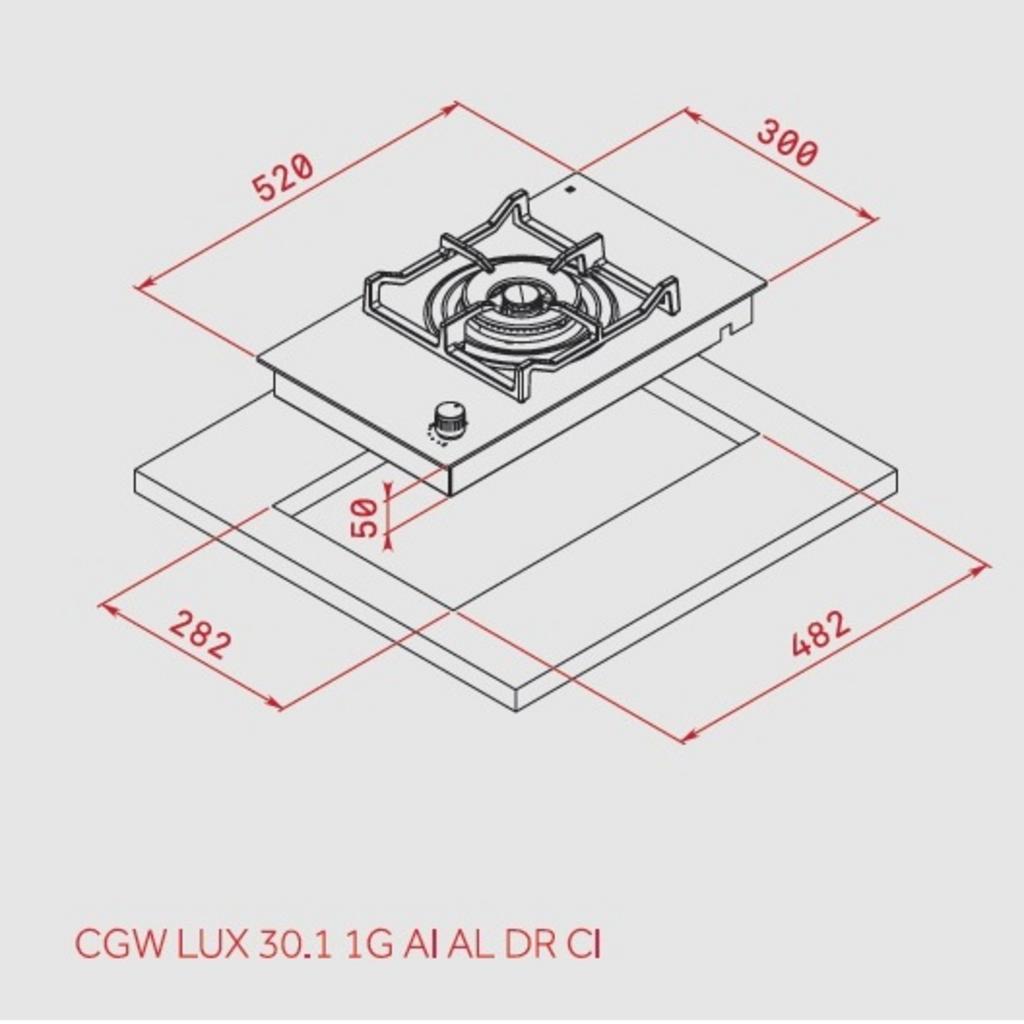 Tổng quan về Bếp gas domino đơn Teka CGW 30.1 1G AI AL DR CI