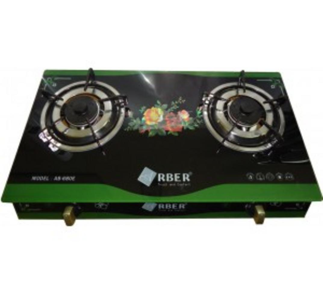 Bếp gas dương ARBER AB - 680E mặt kính đen sáng bóng