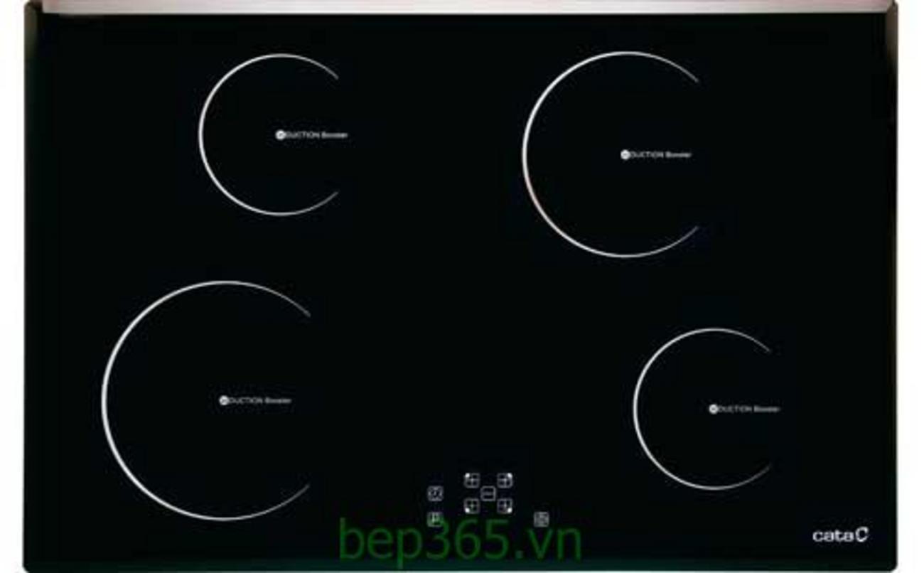 Bếp từ Cata I704 FTCI BIS lắp âm 4 vùng nấu thiết kế hiện đại mặt kính đen bóng điều khiển cảm ứng slider