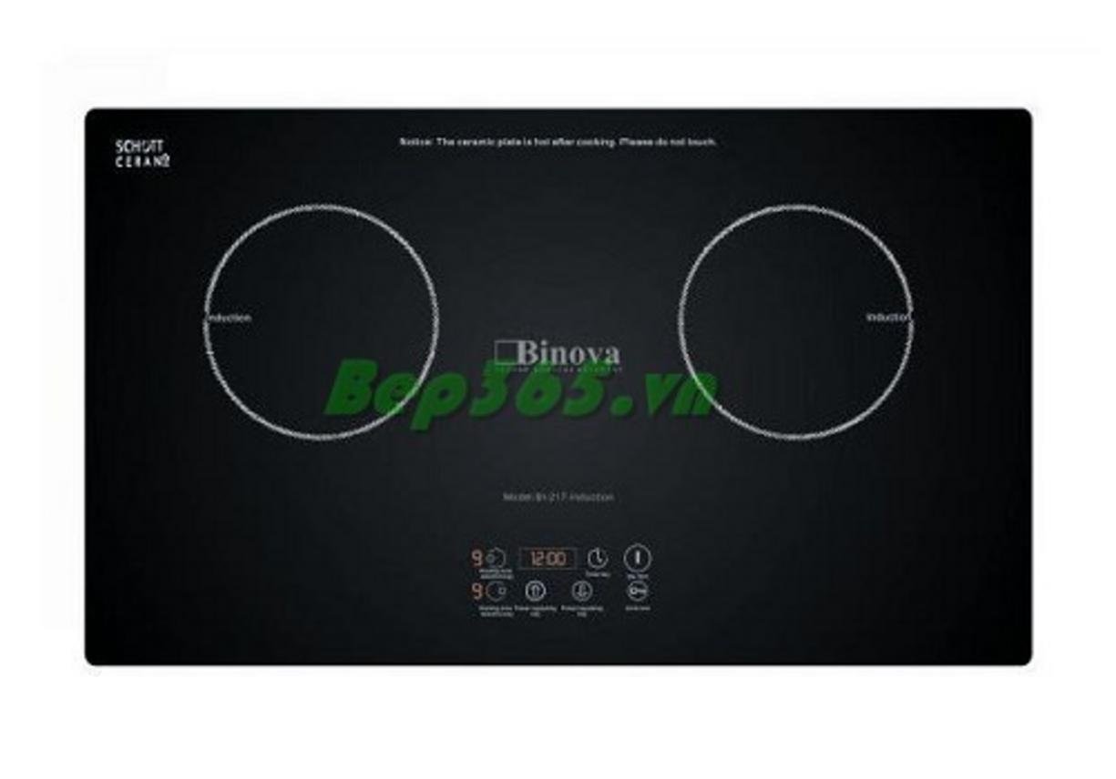 Bếp từ âm BINOVA BI-217 lắp đặt trong bếp hiện đại