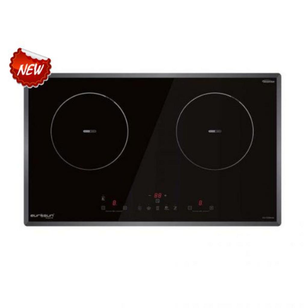 Bếp từ đôi Eurosun EU-T256Max lắp âm trên bàn bếp hiện đại ánh sáng tự nhiên