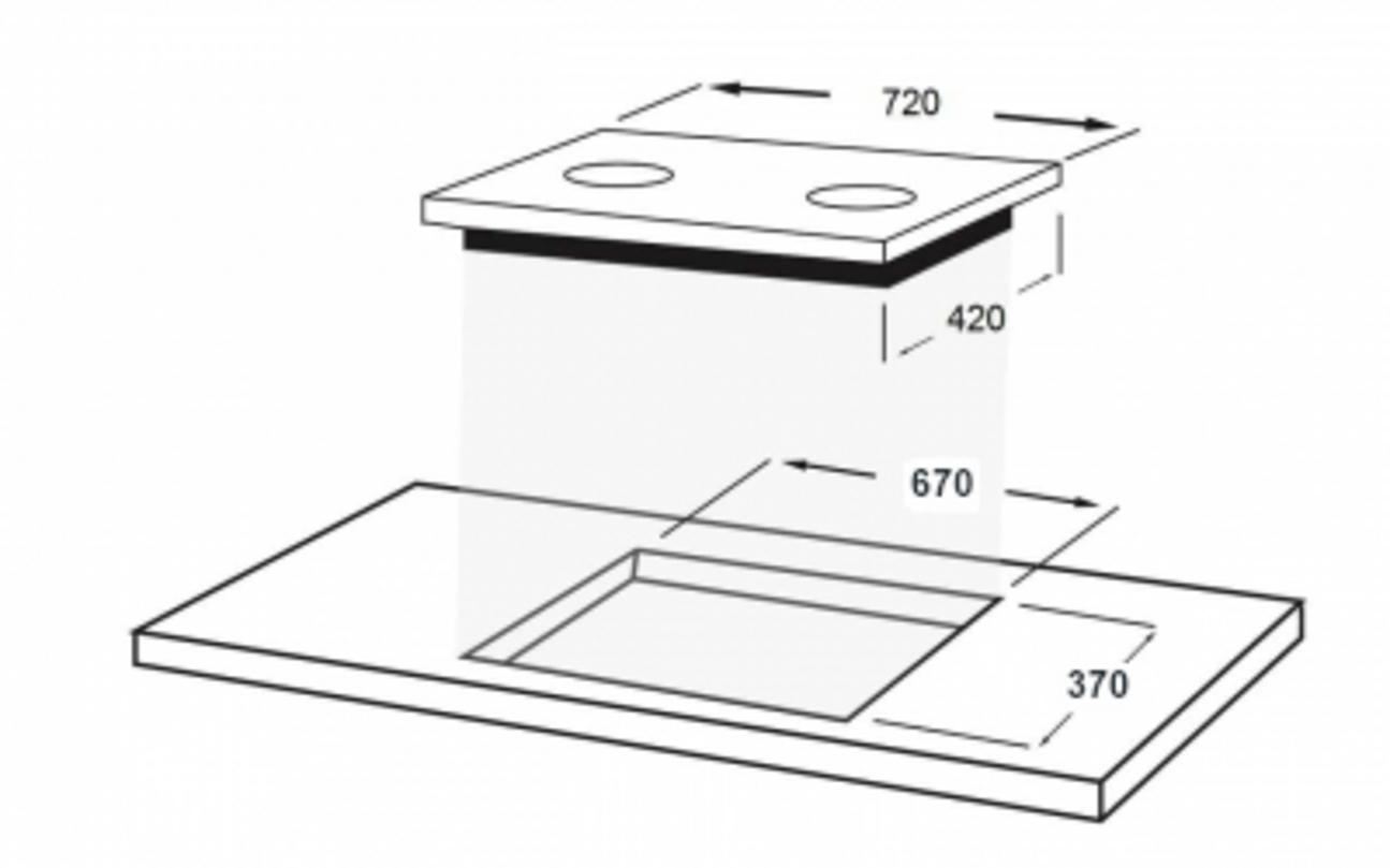 Bếp từ đôi Faber FB - 2IG - TITANIUM lắp âm
