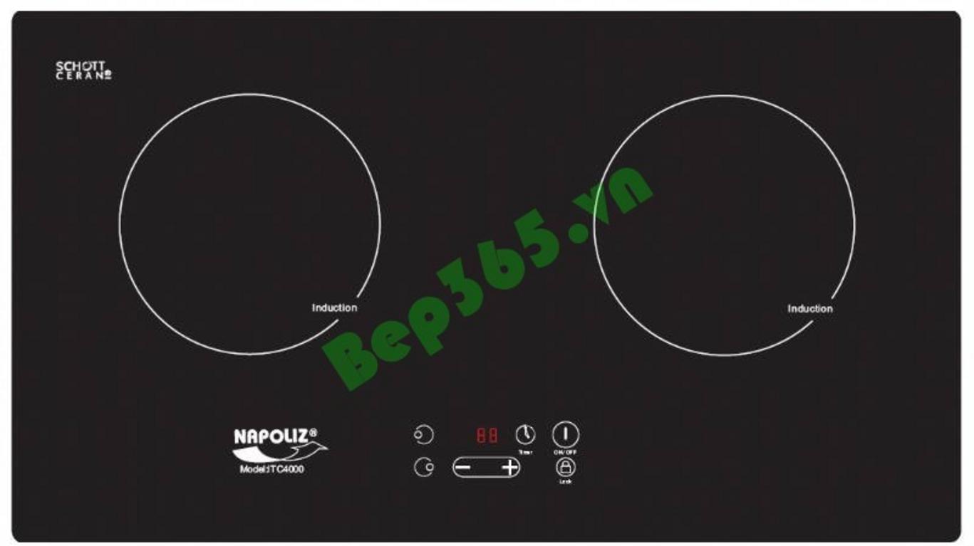 Tổng quan về Bếp từ đôi Napoliz ITC4000 lắp âm