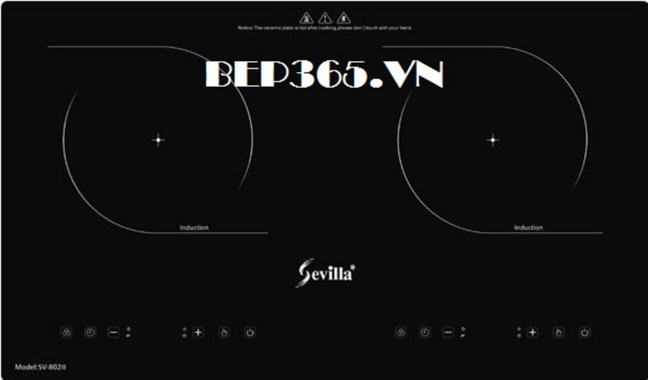 Tổng quan về Bếp từ đôi Sevilla SV-802I lắp âm