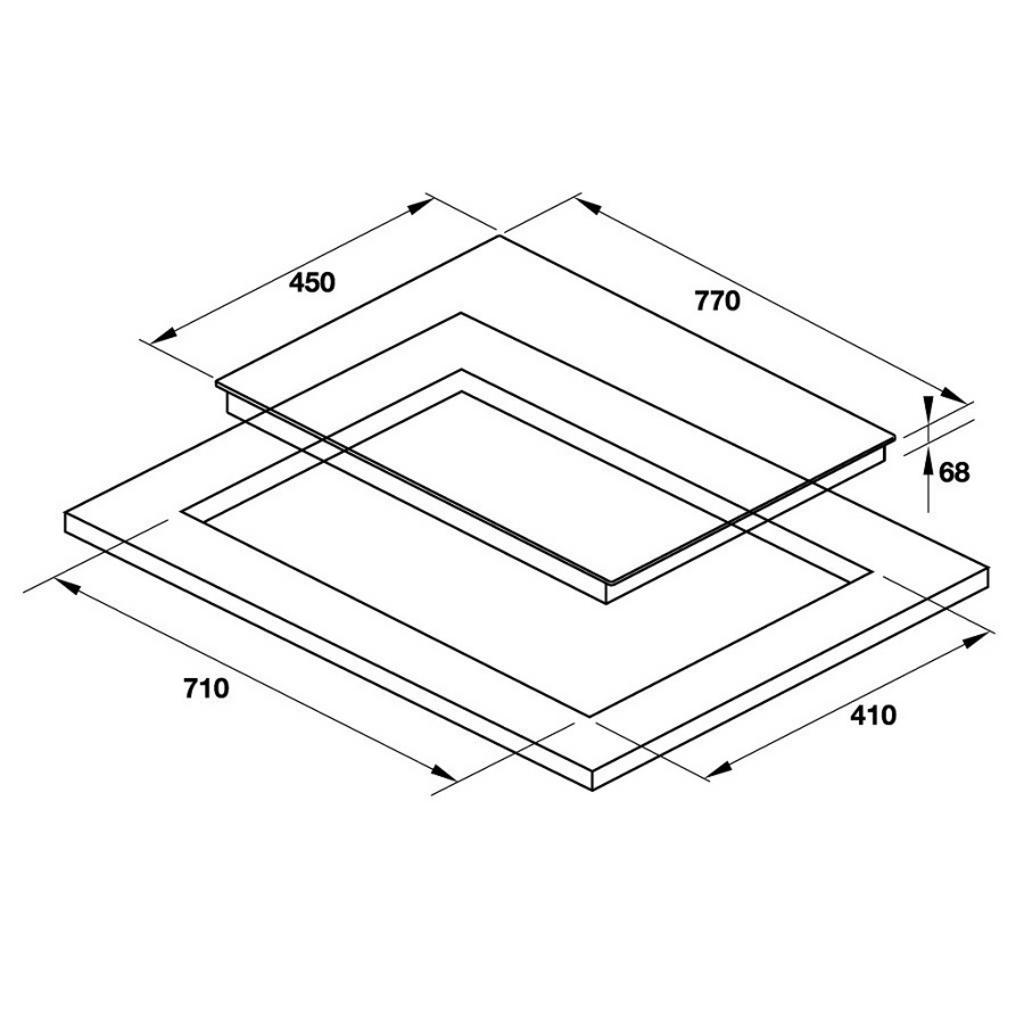Tổng quan về Bếp từ Hafele 3 vùng nấu HC-I773B 536.01.595 lắp âm