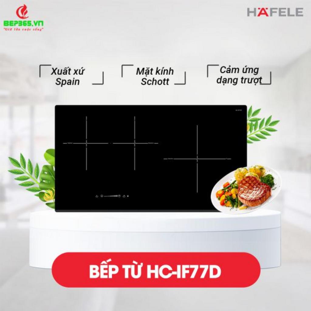 Bếp từ Hafele HC-IF77D lắp âm trong không gian bếp hiện đại ở Việt Nam